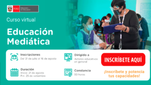 Per Educa Lanza Curso Virtual Educaci N Medi Tica Para Docentes Y