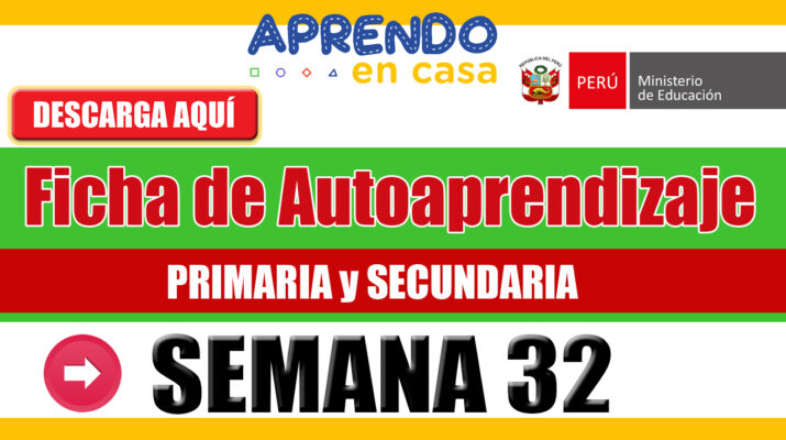 Salió Las Fichas De Autoaprendizaje Para La Semana 32 Para Primaria Y Secundaria Descargar 7386