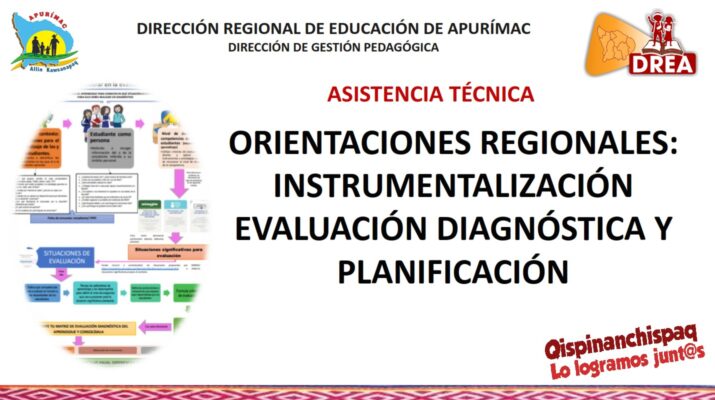 Evaluación diagnóstica, planificación, instrumentalización, orientaciones regionales