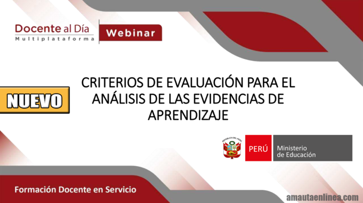 Orientaciones para la elaboración de criterios de evaluación para el análisis de evidencias de aprendizaje