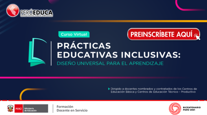 PerúEduca lanza curso "Prácticas Educativas Inclusivas