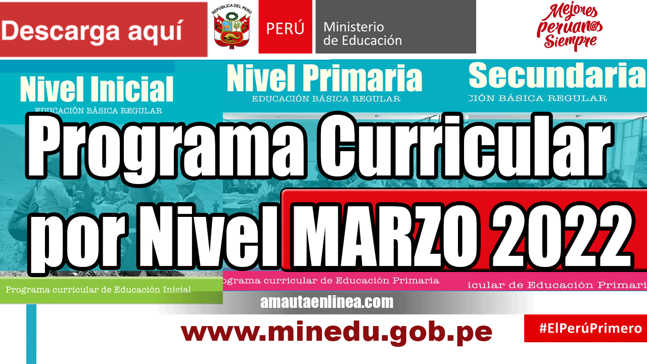 Minedu: Programa Curricular Para Docentes Para El Nivel Inicial ...