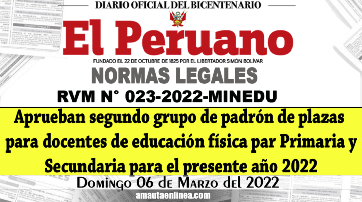 Aprueban-segundo-grupo-de-padrón-de-plazas-para-docentes-de-educación-física-par-Primaria-y-Secundaria-para-el-presente-año-2022