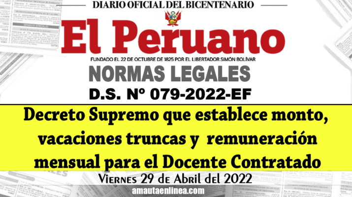 Decreto-Supremo-que-establece-monto-vacaciones-truncas-y-condiciones-de-la-remuneración-mensual-para-el-docente-contratado