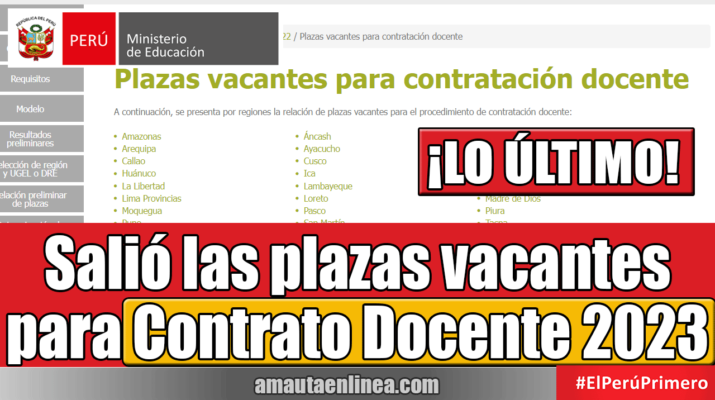 Minedu-publicó-plazas-vacantes-para-el-Contrato-Docente-2023-¡LO-ÚLTIMO!