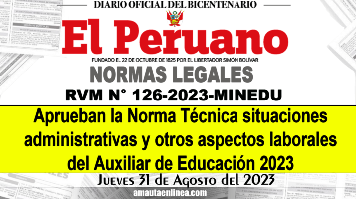 Aprueban-la-Norma-Técnica-situaciones-administrativas-y-otros-aspectos-laborales-del-auxiliar-de-educación-2023
