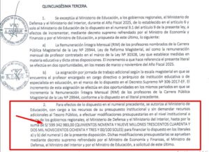 Presupuesto aprobado el 30 de noviembre del 2024